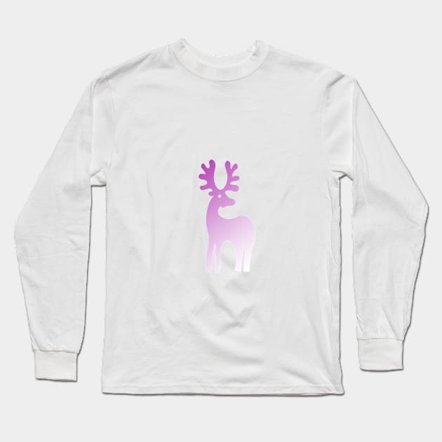 Reindeer lost in the fog Long Sleeve T-Shirt by Slownessi